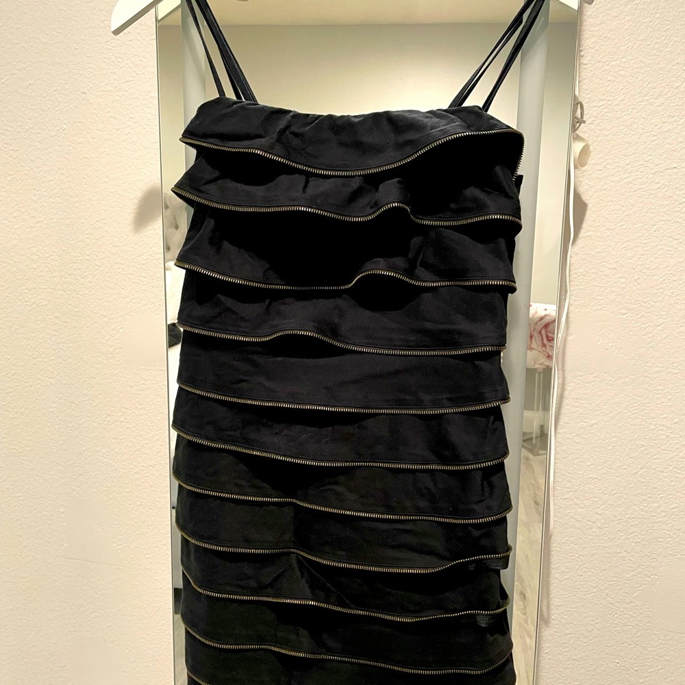 Zipper effect dress